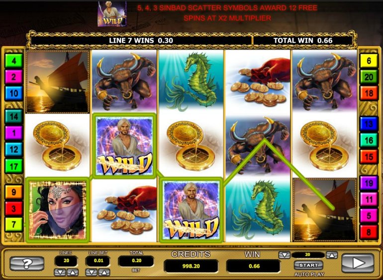 Sinbad Slot Machine